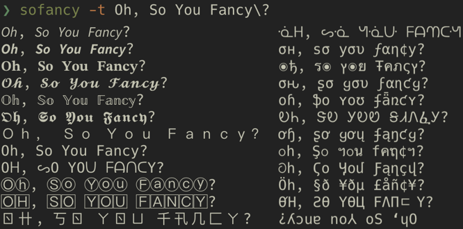 sofancy